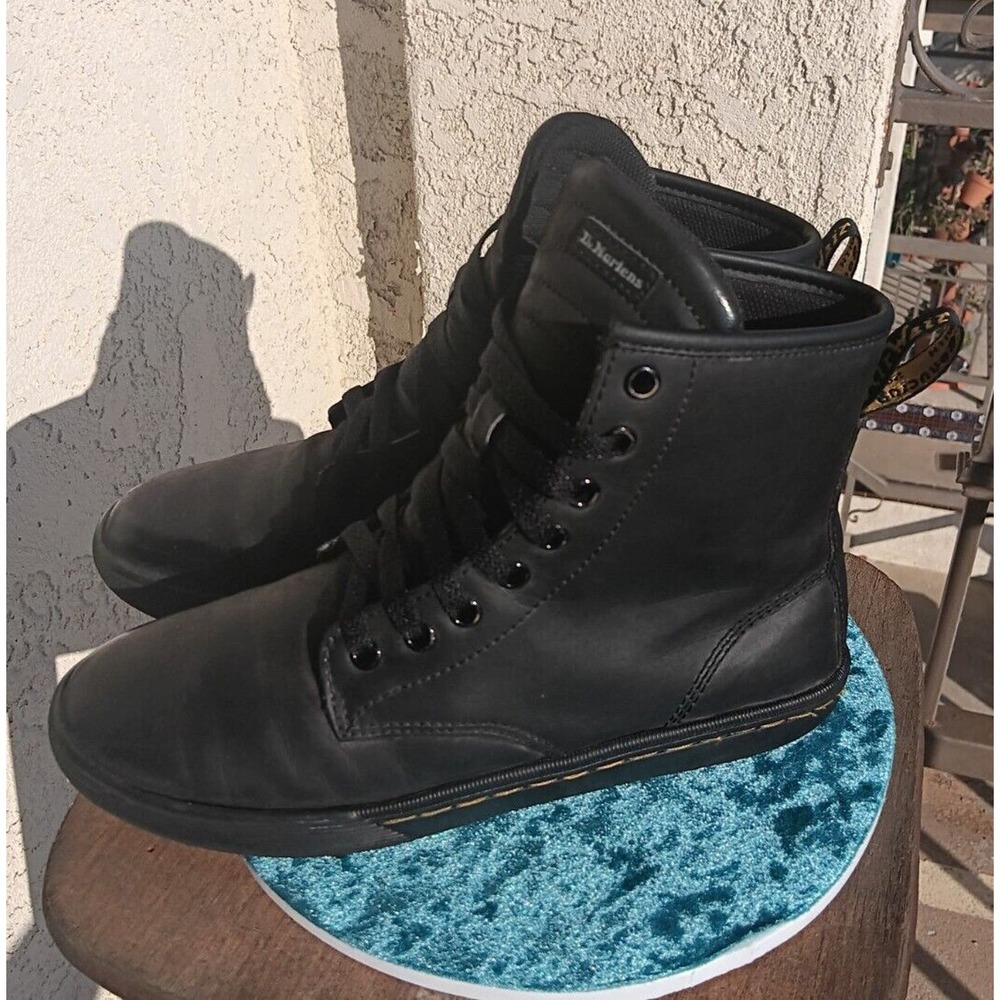 Dr. Martens Sheridan Black Combat Boot Womens US 8 - UK 6